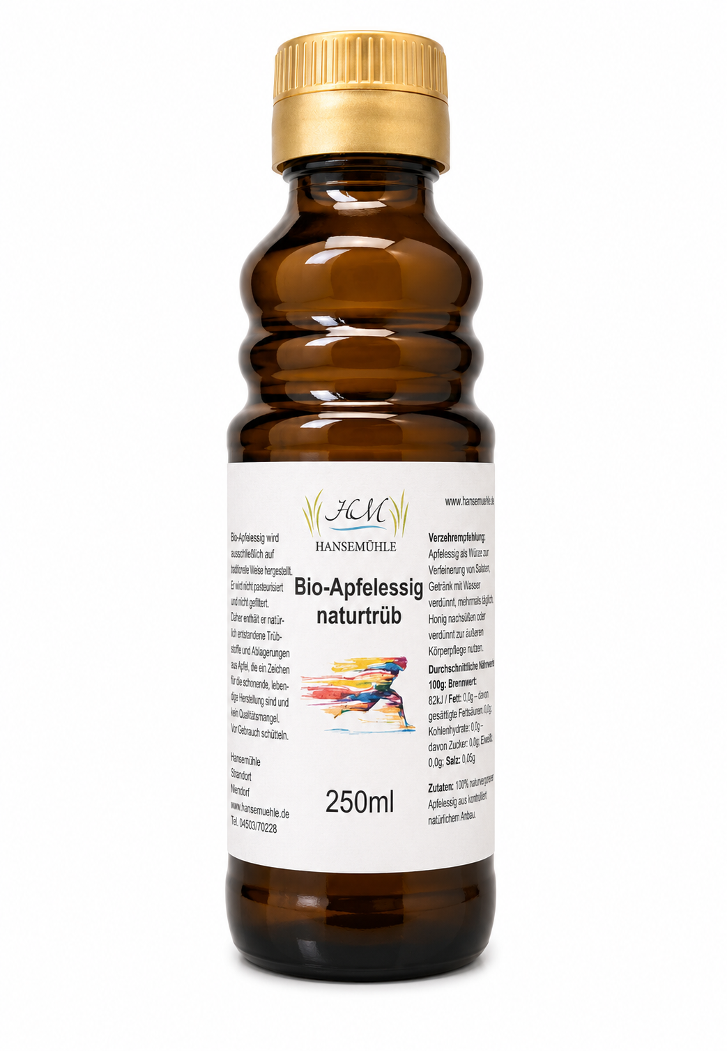 Bio-Apfelessig, naturtrüb