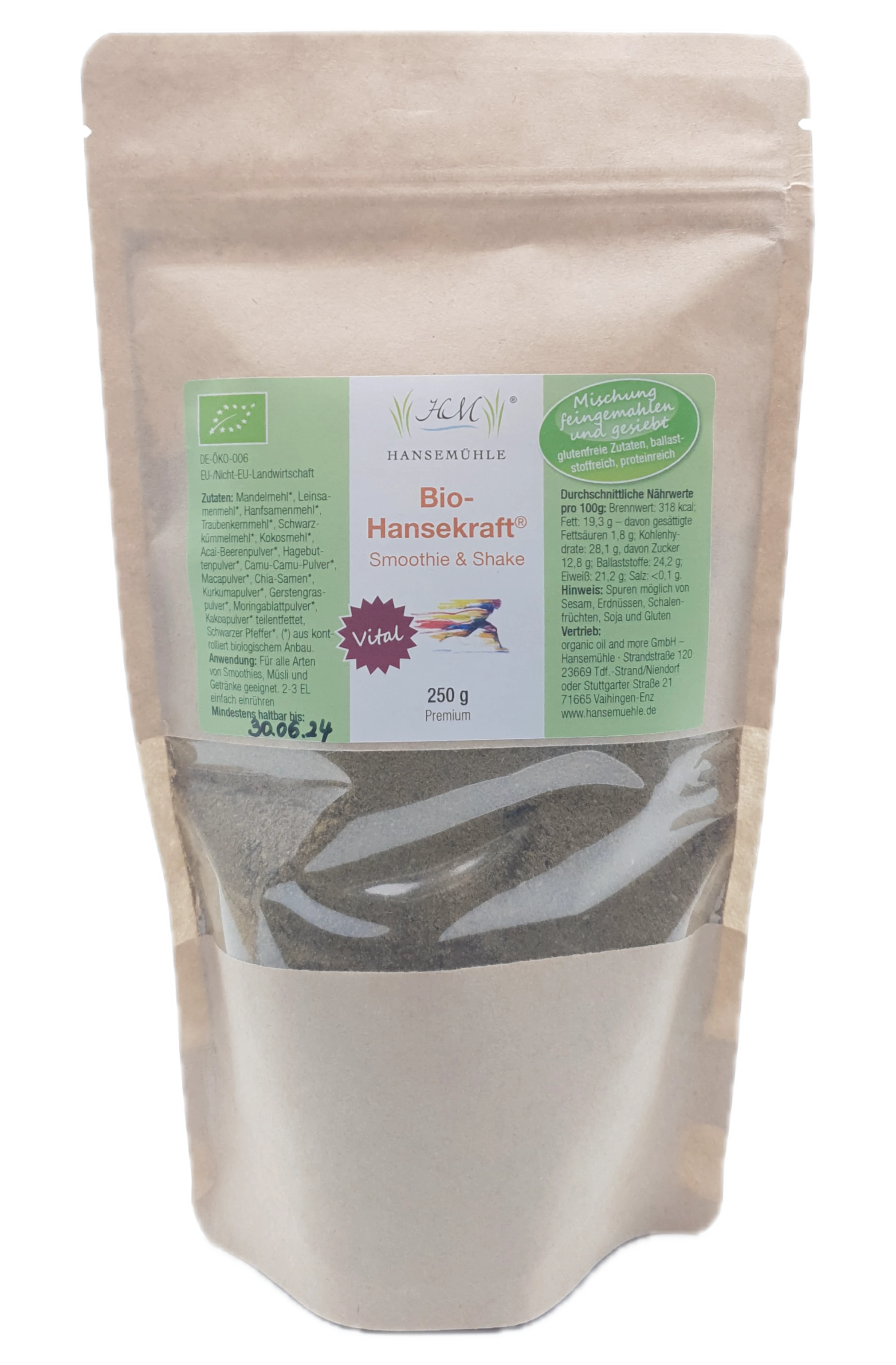 Bio-Hansekraft Smoothie & Shake vegan
