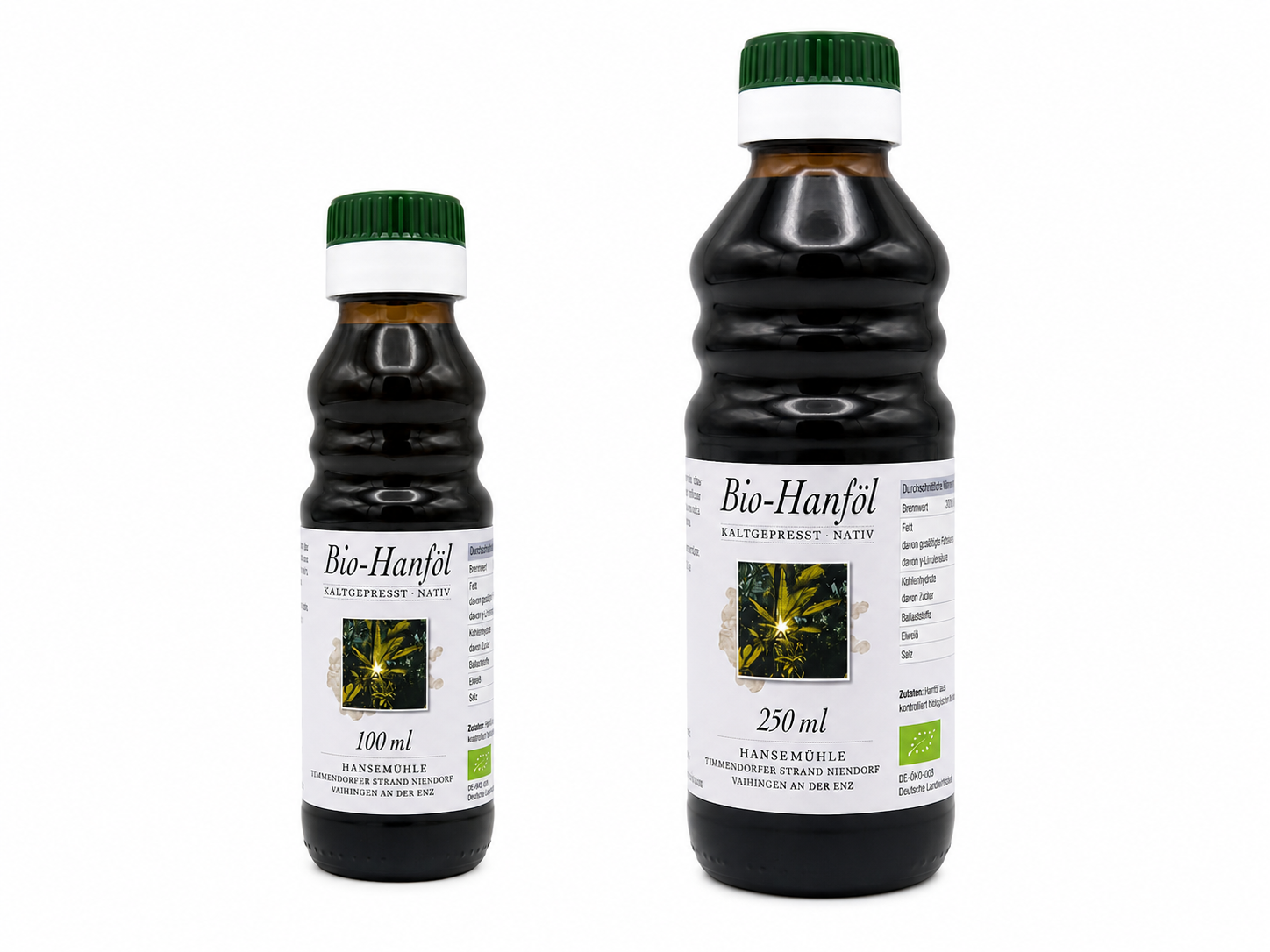 Bio-Hanföl nativ und ungefiltert DE-ÖKO-006