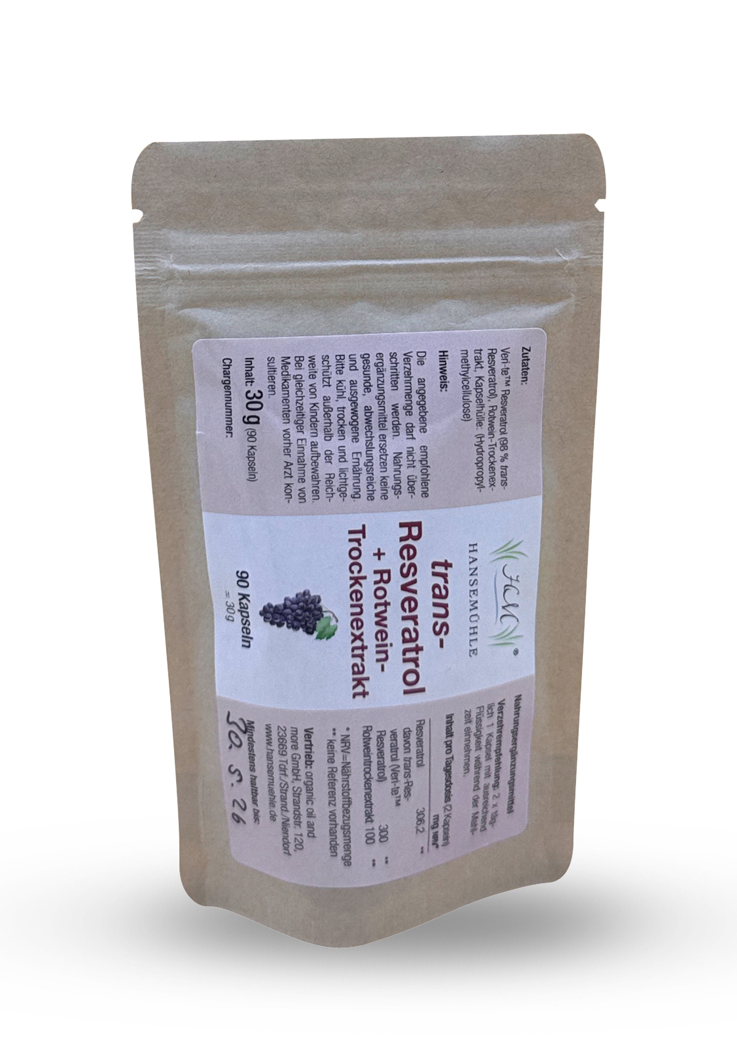 trans-Resveratrol + Rotwein-Trockenextrakt