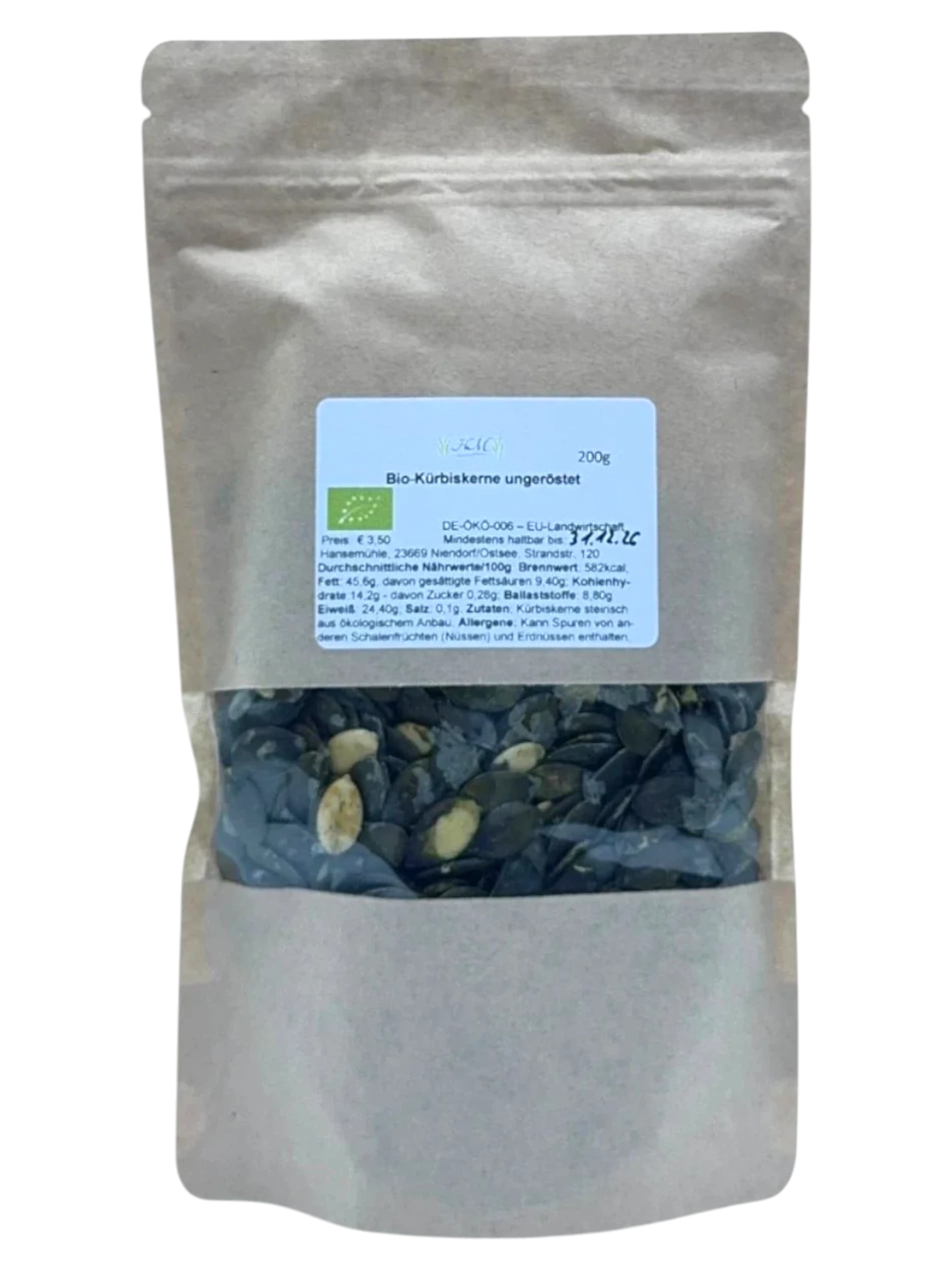Bio-Kürbiskerne ungeröstet, steirisch