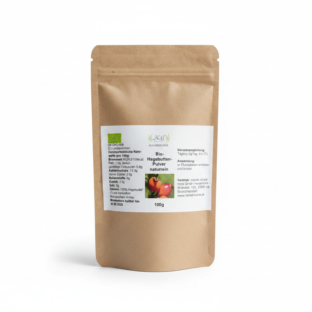 Bio-Hagebuttenpulver, naturrein