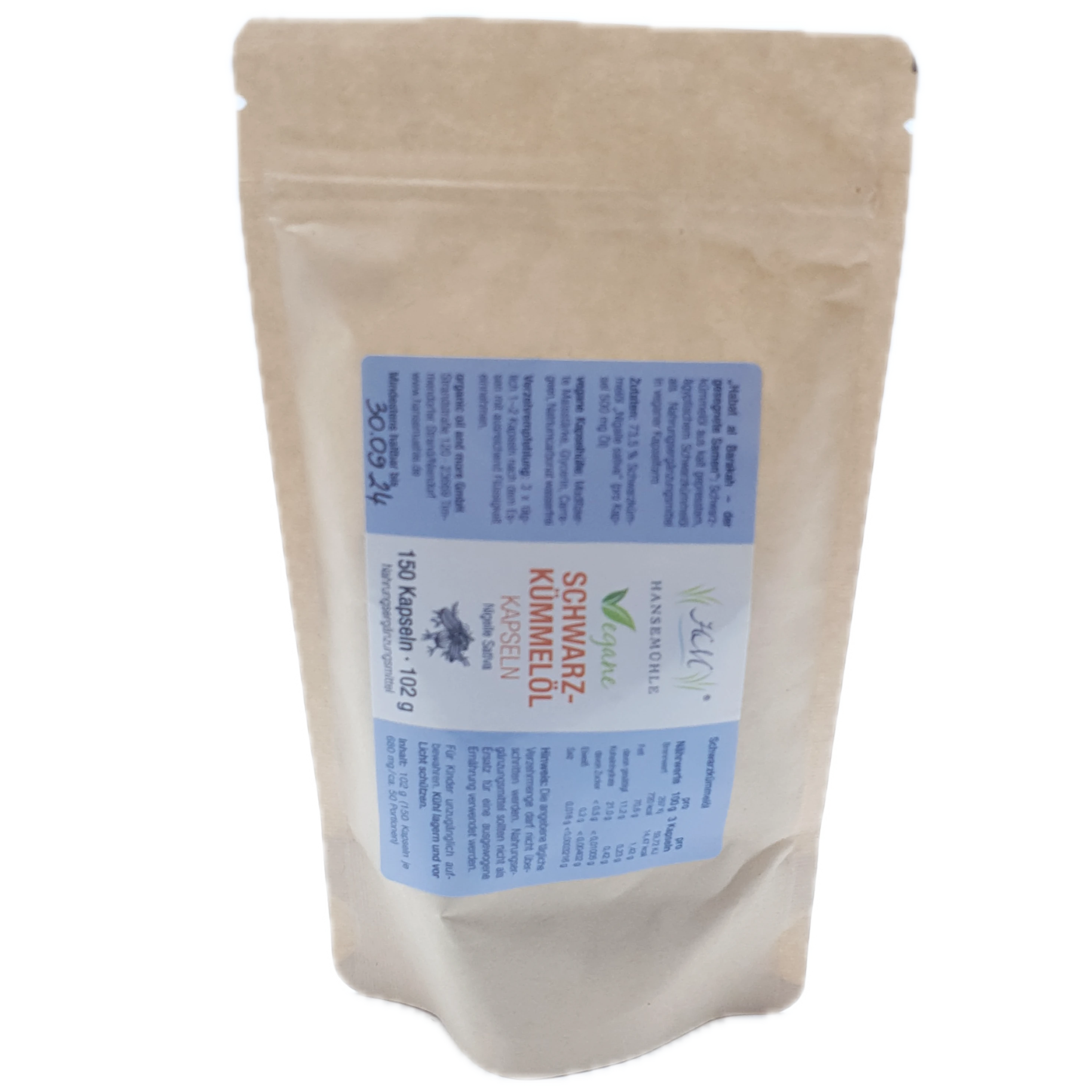 Bio-Schwarzkümmelöl-Kapseln (ägypt.)