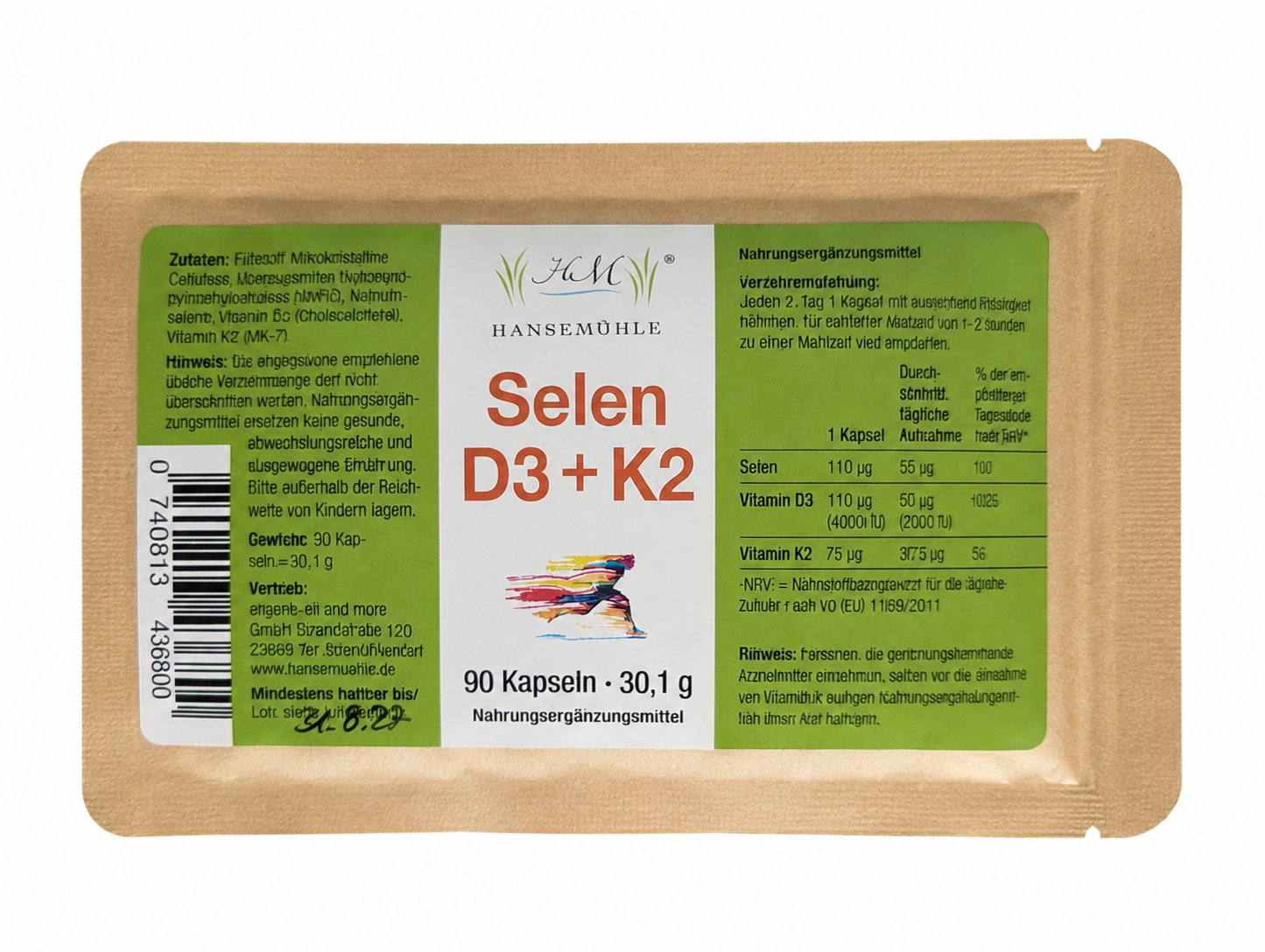 Selen + Vitamin D3 (4.000IU)/K2 - vegan