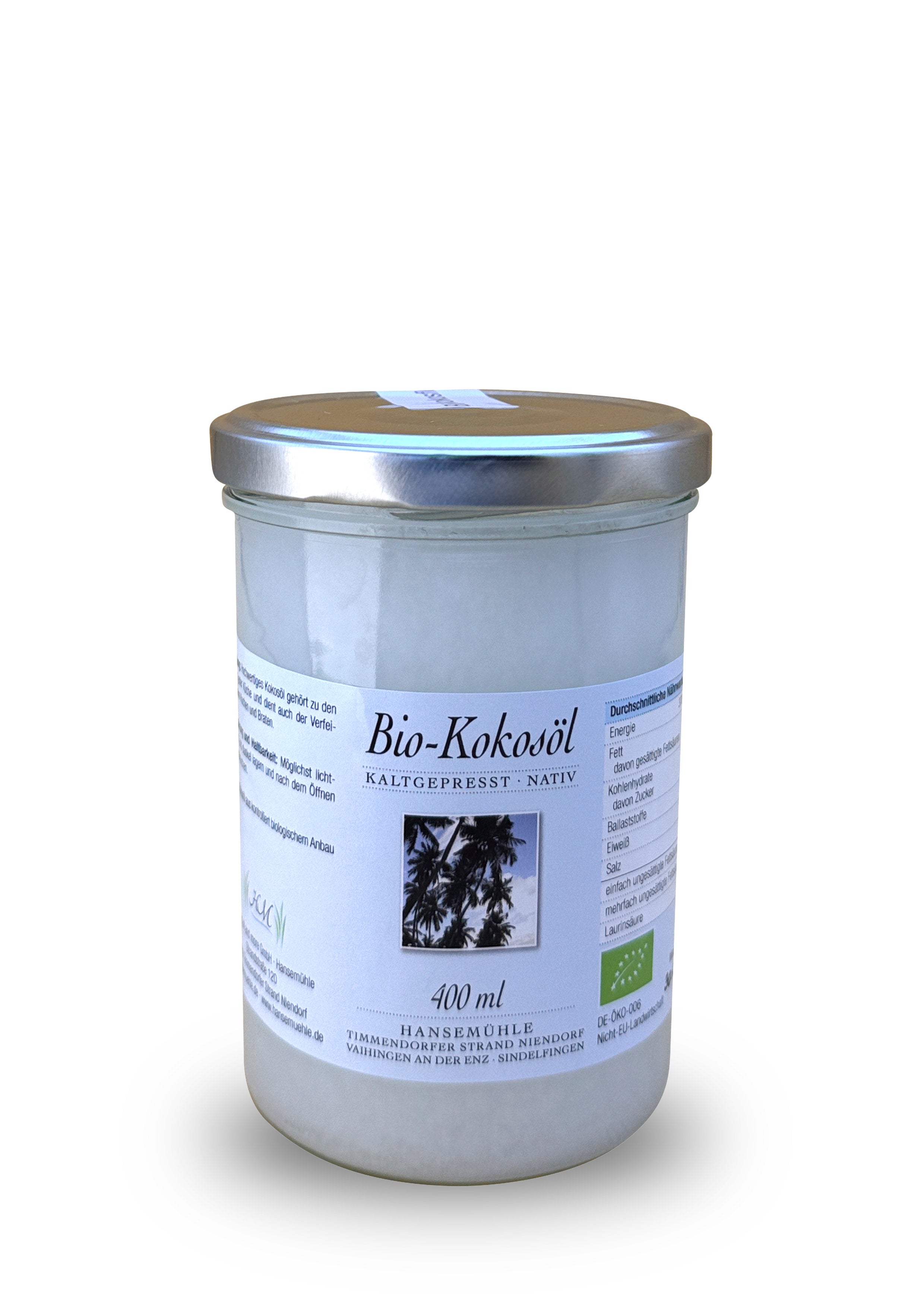 Bio-Kokosöl - virgin "Rohkostqualität"