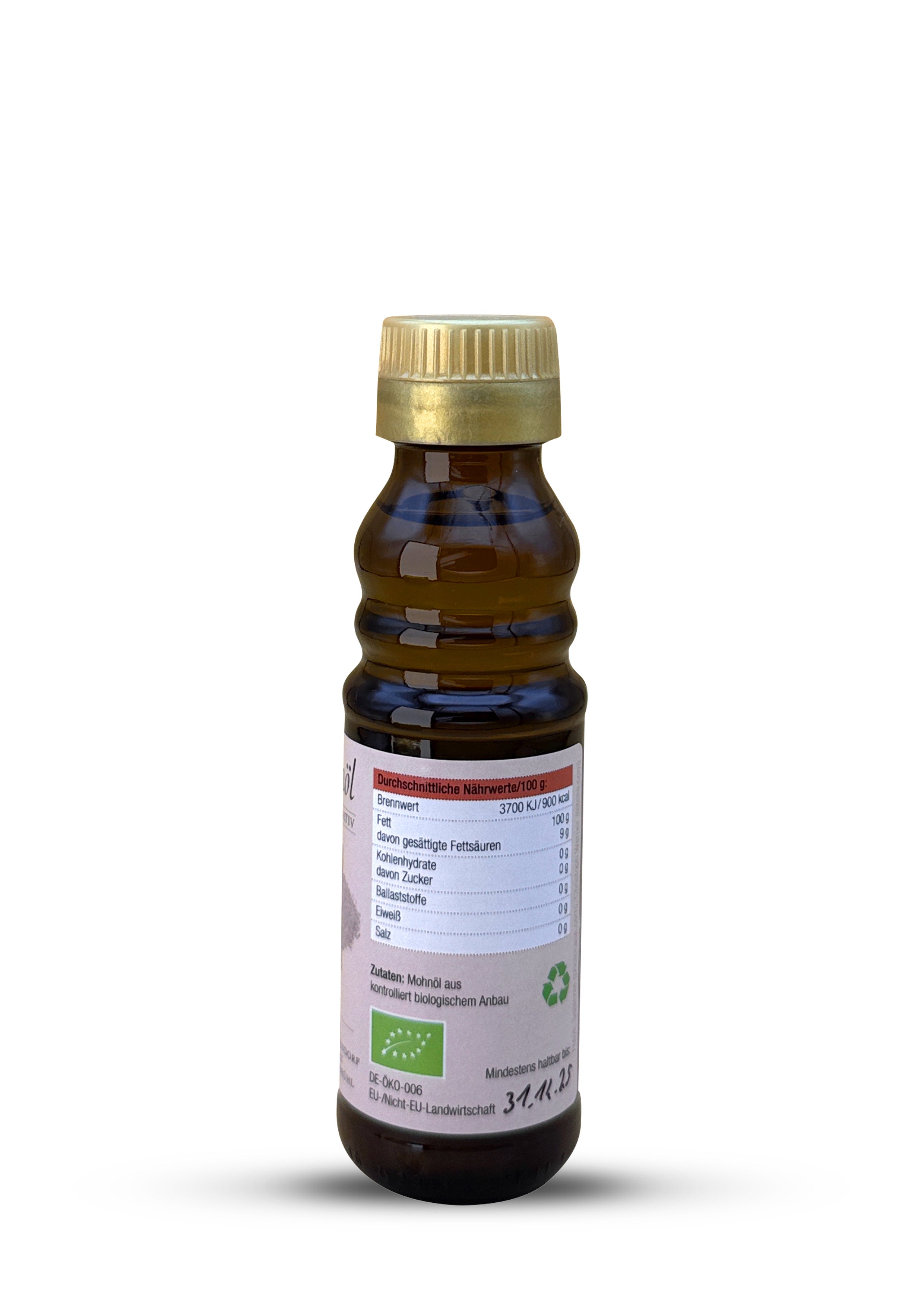Bio-Mohnöl - nativ - ungefiltert - Feinschmecker