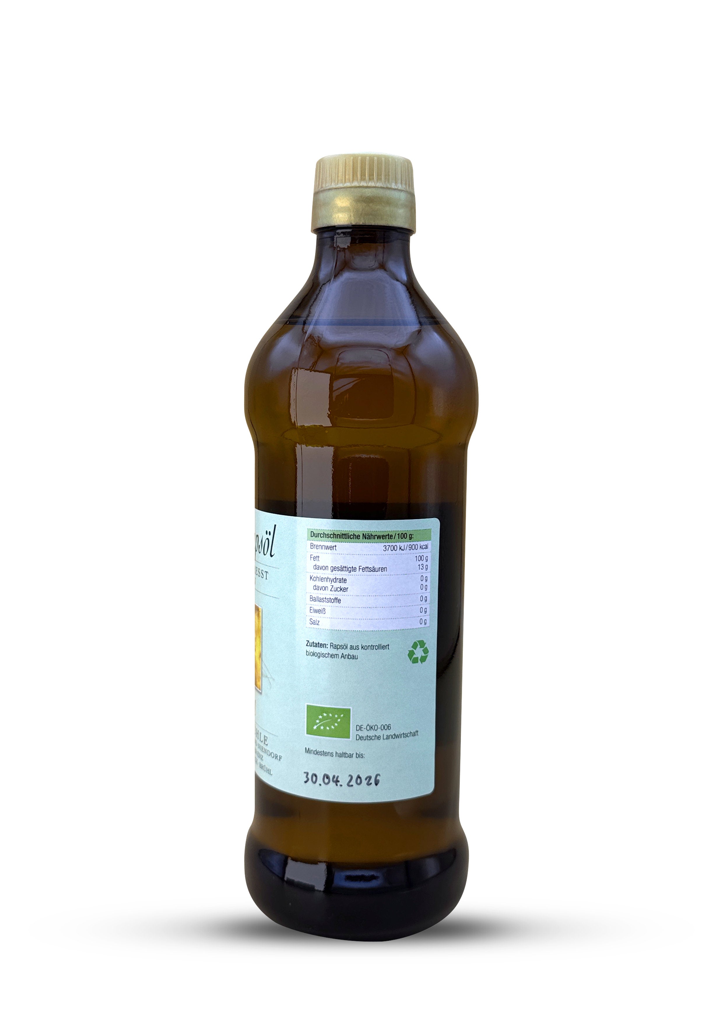 Bio-Rapsöl  - nativ - ungefiltert