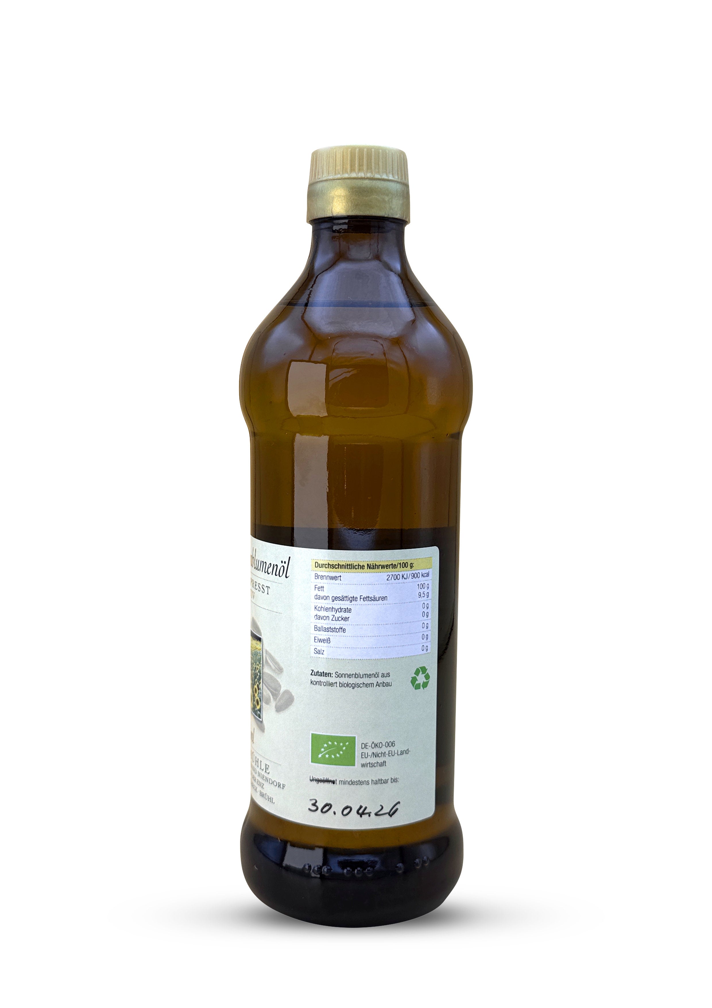 Bio-Sonnenblumenöl nativ - ungefiltert