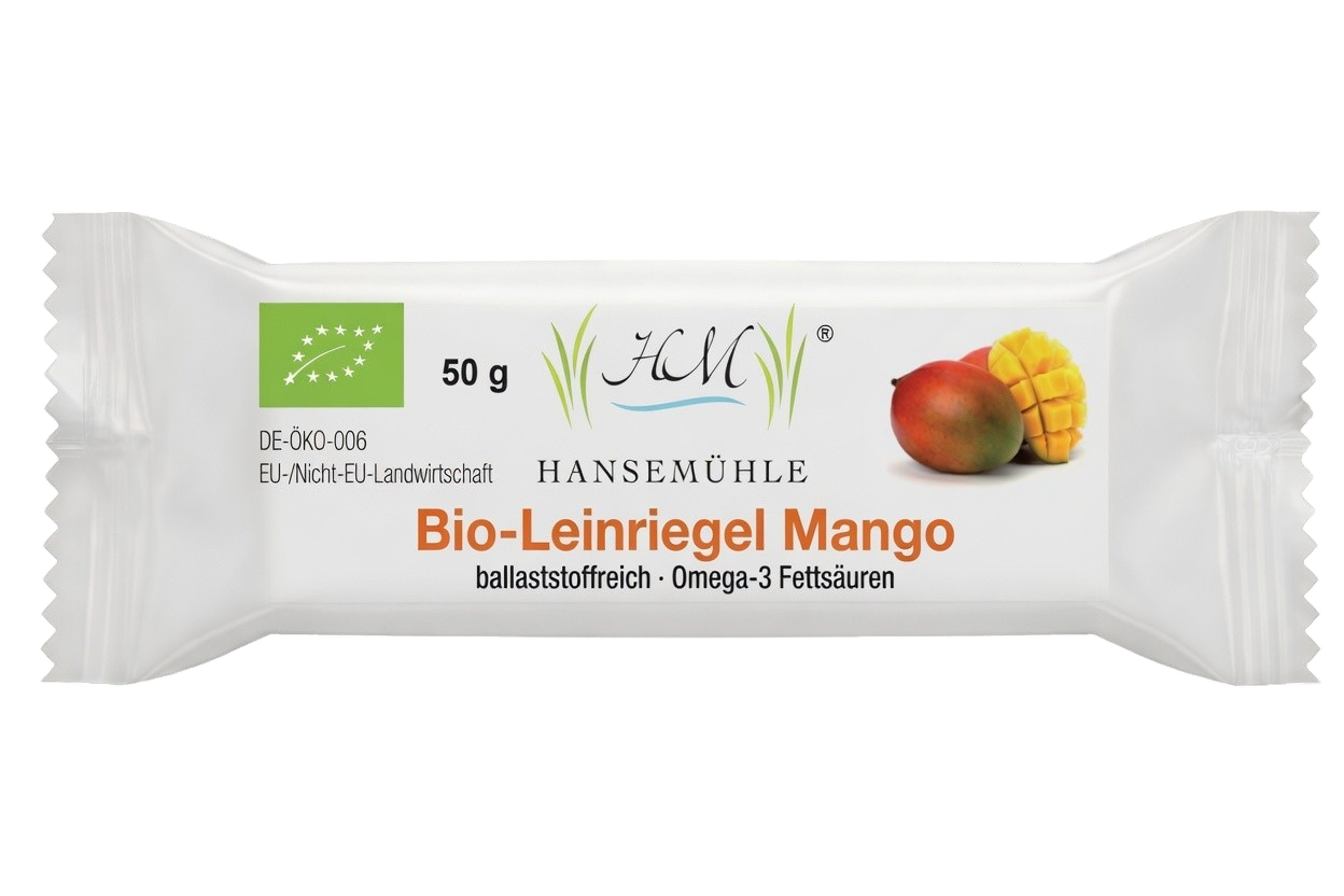 Bio-Leinriegel Mango natur - vegetarisch