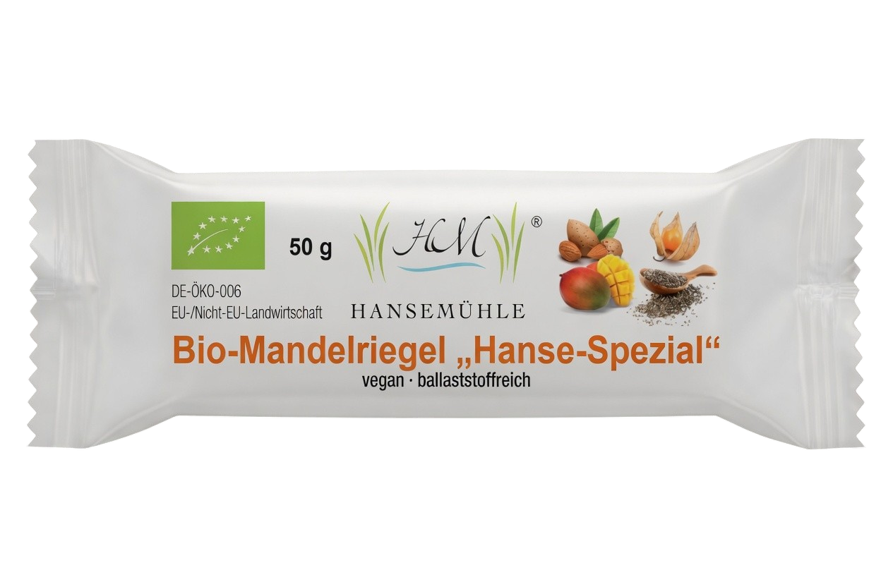Bio-Mandelriegel "Hanse Spezial" natur - vegetarisch