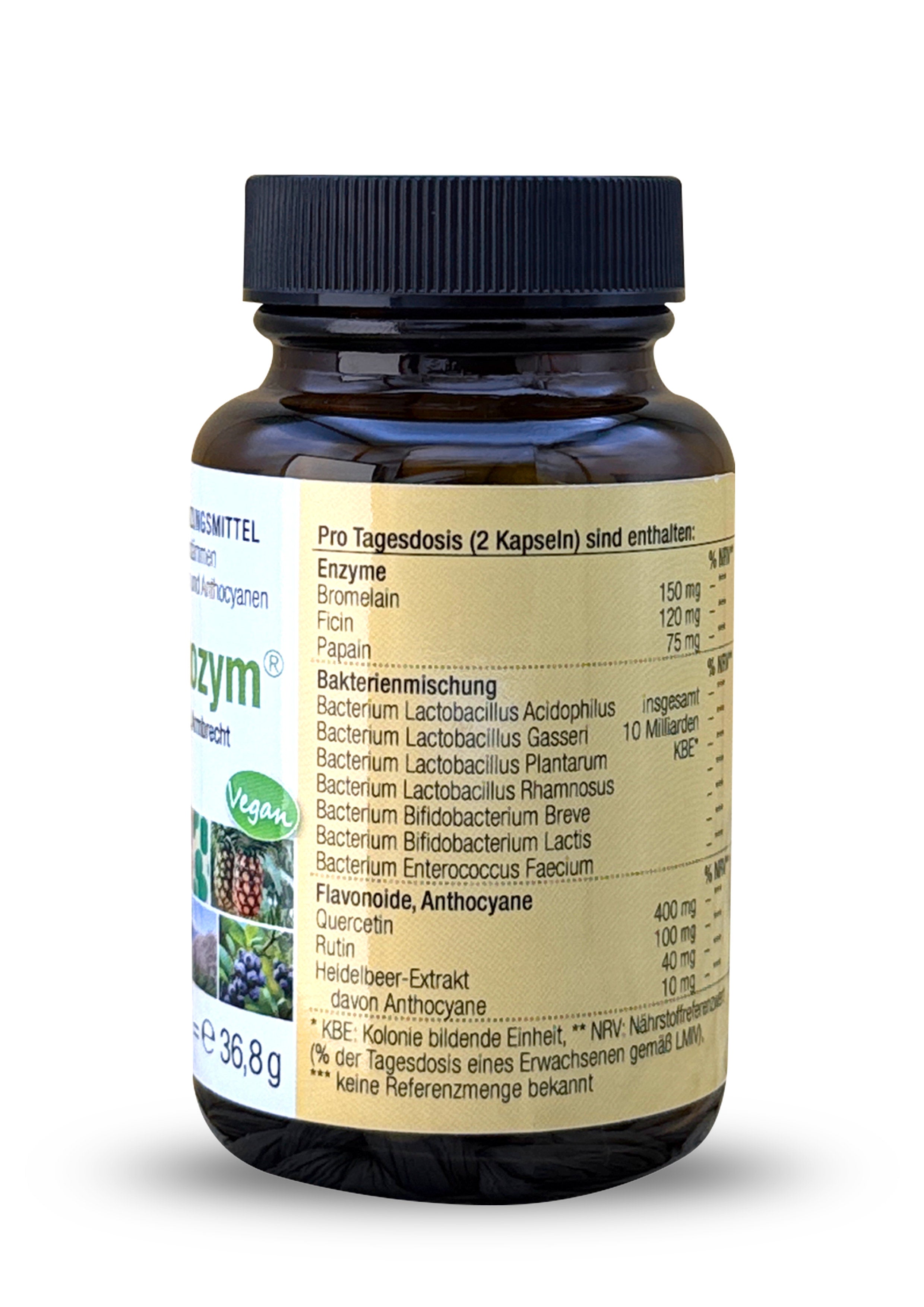 Provactozym® Bakterienstämme, Enzyme, Flavonoide und Anthocyane