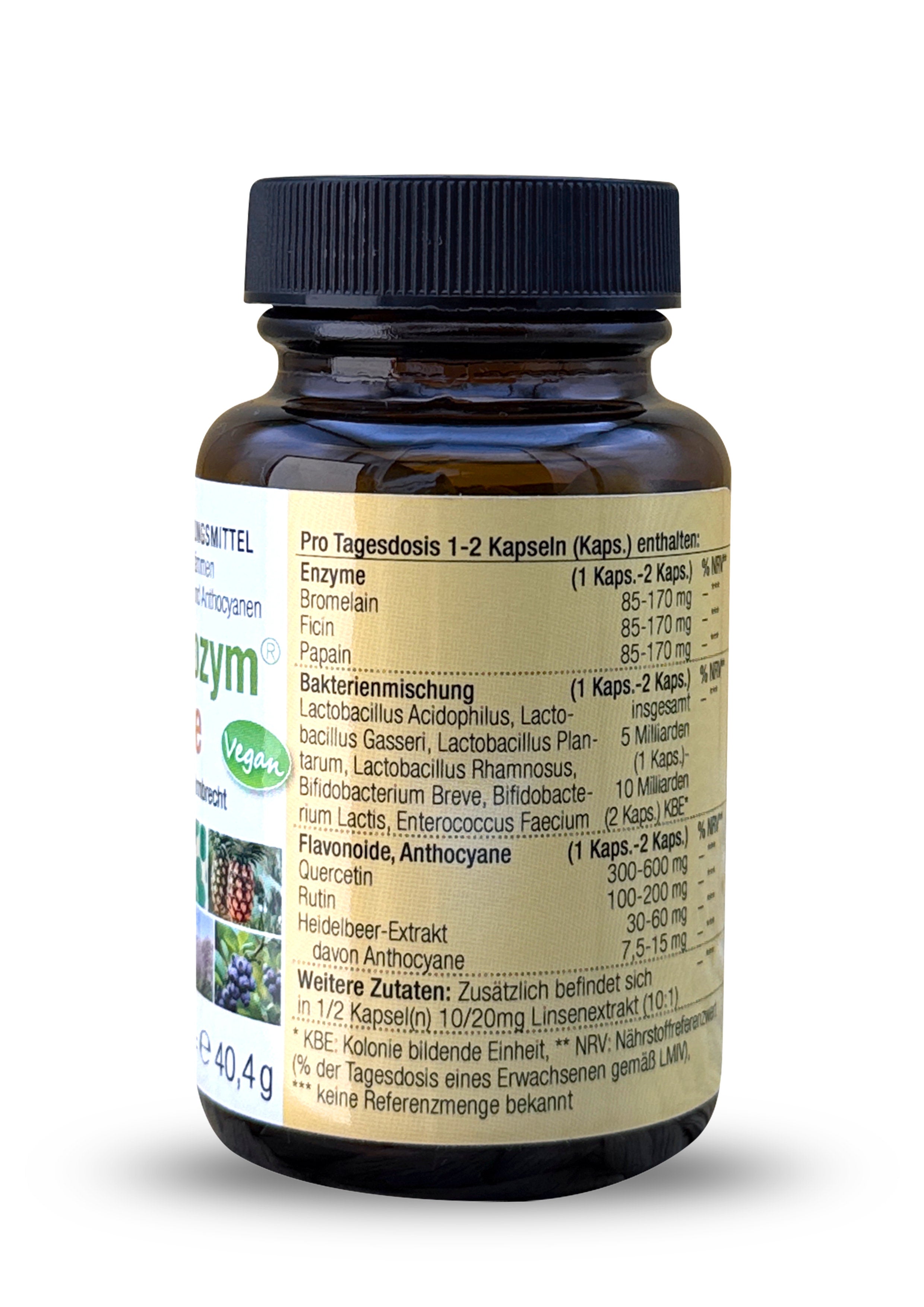 Provactozym® forte Bakterienstämme, Enzyme und Flavonoide/Anthocyane