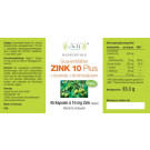 Zink 10 Plus - Acerola + Aminosäuren 45 Kapseln á 10 mg Zink (vegane Kapseln) natürliche Quelle